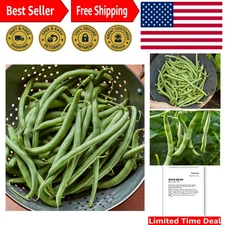2 Oz Blue Lake 274 Bush Bean Seeds - Abundant Heirloom Variety for Home Chefs