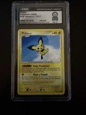 2009 POKEMON POP SERIES 9 #11 PICHU CGC GUINNESS WORLD RECORD 1 Of 1 on eBay