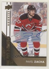 2016-17 Upper Deck Overtime Rookies Gold Foil Auto Pavel Zacha #51 Auto 0c3