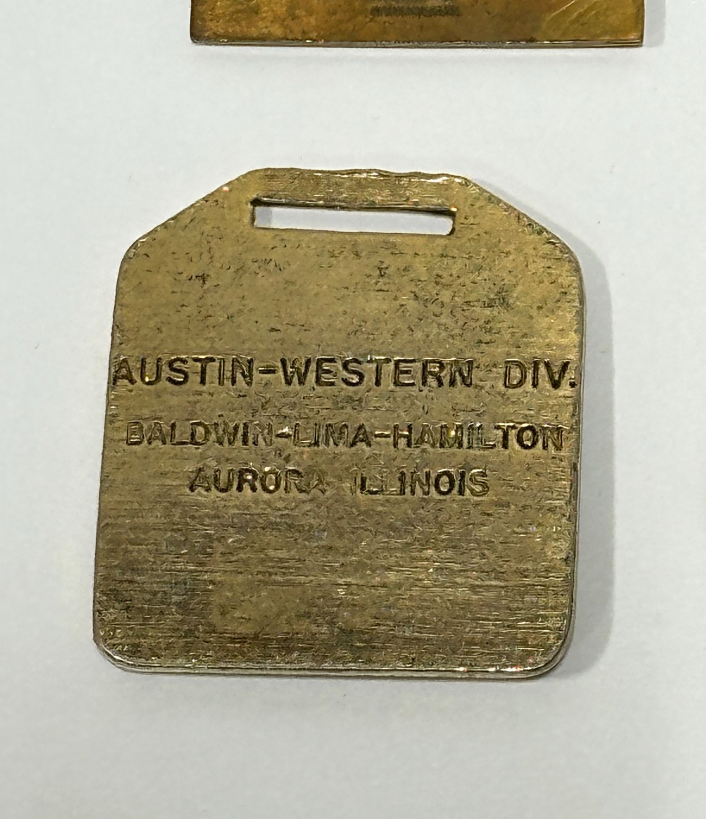 Vtg Austin Western Grader Watch Fob Construction Equipment Advertising lot of 4