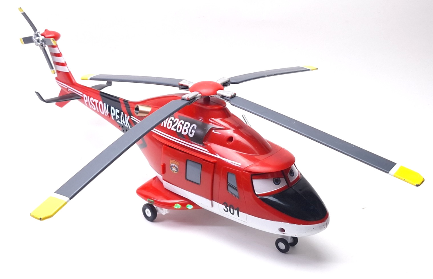 Disney Pixar Planes Large Piston Peak Red 15" Ranger Helicopter Fire Rescue