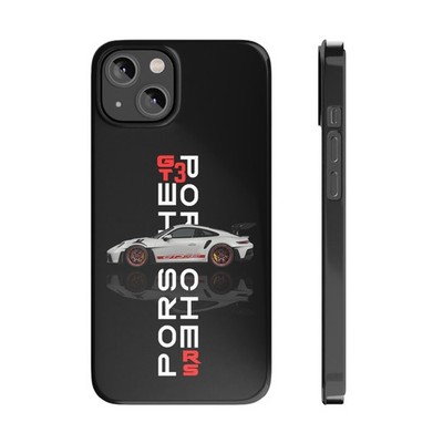 Black Porsche 911 GT3 RS Racing Phone Cover Luxury Car Gift for Fans
