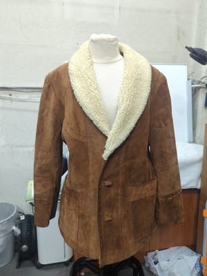 Men's Split Cowhide PIONEER WEAR Leather Jacket - Size 42 Color: Beaver