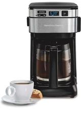 Hamilton Beach 12 Cup Programmable Coffee Maker, FrontFill Drip Coffee Maker