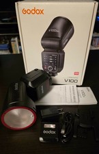 GODOX V100 V100S V100-S Godox Flash for Sony Flash Speed! Excellent Condition!!