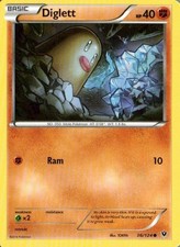 Diglett XY - Fates Collide - 36/124 Pokemon Card NM