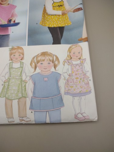 SIMPLICITY 3802 GIRLS APRONS SIZES 3 4 5 6 7 8 UC/FF - Picture 13 of 15