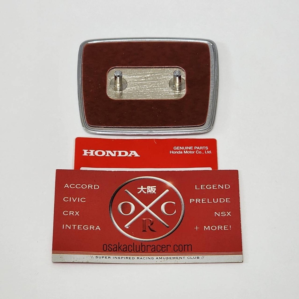 Genuine OEM 91-01 Honda NSX JDM Front Emblem Badge Cranberry Red