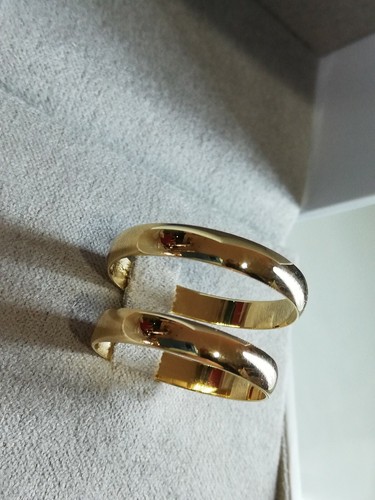 Fede classica SINGOLA grammi 3 larga in oro giallo 750 18 kt incisione omaggio - Foto 4 di 5