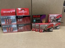 Maxell UR 90 / 60 Sony Hf 60/ 90 RCA Blank Audio Cassette Tapes Sealed Lot Of 10