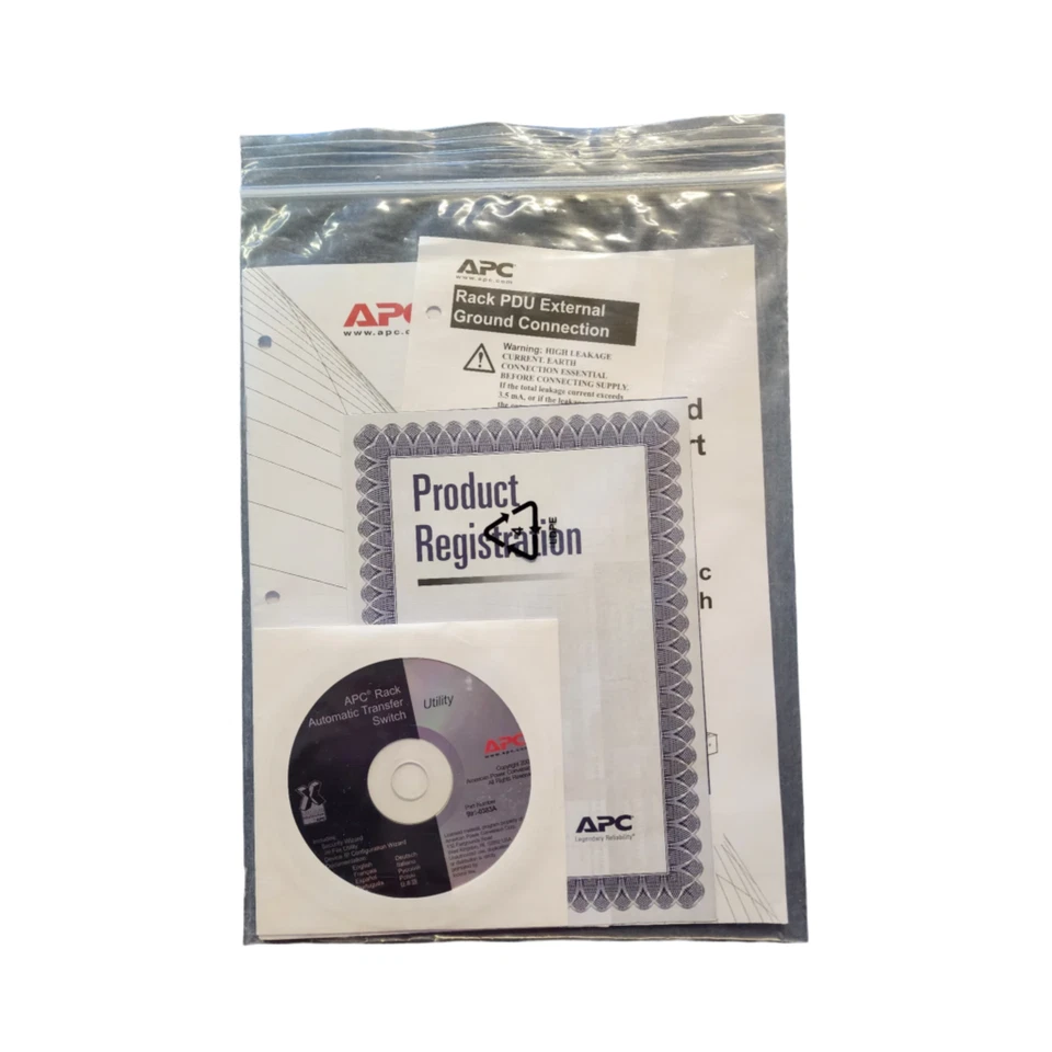 APC AP7752 Rack ATS 120V 20A L5-20P Inlet (10) 5-20R Outlets 1U Rack-Mount - Image 4 of 4