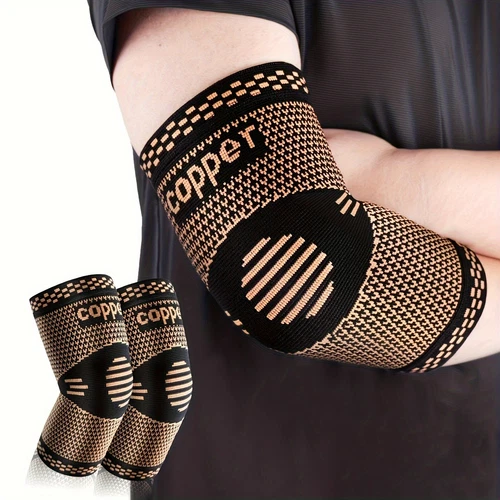 Tennis Elbow Brace Support Sleeve Arthritis Tendonitis Arm Joint Pain Bands - Picture 3 of 12