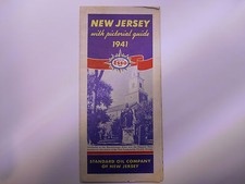 ancienne carte routiere usa new jersey esso road map 1941