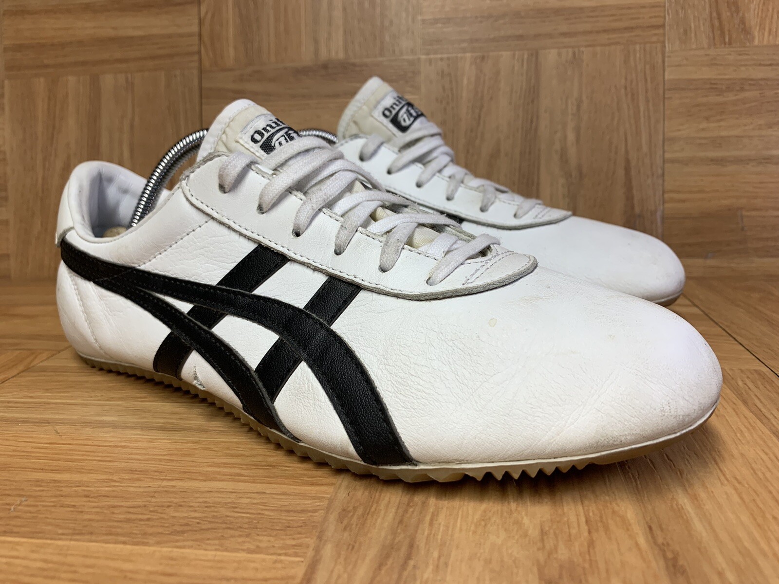 RARE🔥 Asics Onitsuka Tiger Tai Chi Trainer White Leather Black Sz 7.5 ...