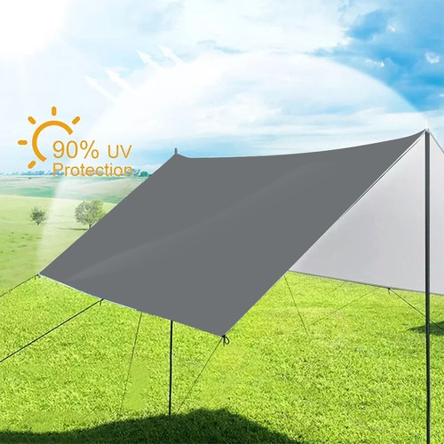 NEU Zeltplane wasserdicht Outdoor Tarp Ultraleicht Camping Plane Sonnenschutz UK - Bild 6 von 20
