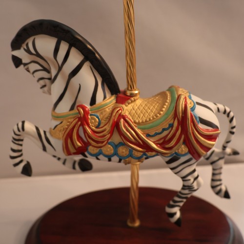 Franklin Mint Large Carousel Figurine – Carousel Zebra - Picture 6 of 7