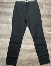 H M Women's 6 Basic Black Leggings Cotton Blend K1