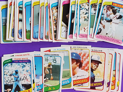 1980 TOPPS BASEBALL TRADING CARDS 1-180 YOU PICK FREE SHIPPING 50% 2 OR MORE