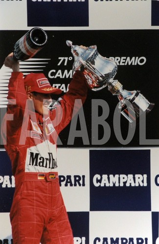 Photo Vintage Ferrari F1 - Michael Schumacher - Imola - Tirage Presse 18x25 Cm