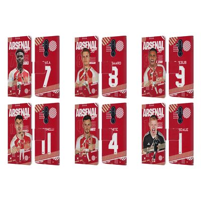 OFFICIAL ARSENAL FC 2023/24 FIRST TEAM LEATHER BOOK CASE FOR NOKIA PHONES