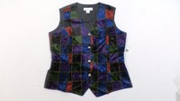 Serengeti Catalog Womens Jacquard Velvet Colorblock Vest Multi-color Gg8 Size 1x Serengeti Catalog Womens Jacquard Velvet Colorblock Vest Multi-color Gg8 Size 1x