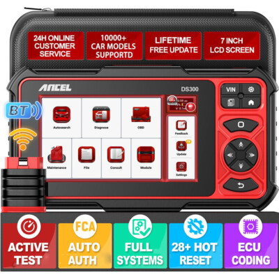 ANCEL DS300 BT KFZ OBD2 Diagnosegerät für Alle Fahrzeuge Alle System 30+ Resets