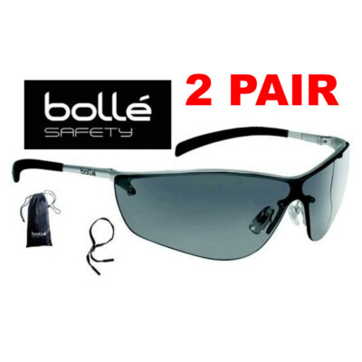 BOLLE SILIUM 40074 With Gray Anti-Fog Lens w/ Cord And Storage Case (2 Pair)