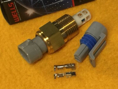 Intake air temperature sensor + plug for Haltech HT-010202 GM 25037225 25036751