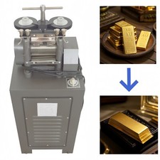 2HP Jewelry Rolling Mill Gold and Silver Sheet Pressing Machine 110V 0.27" 7mm 
