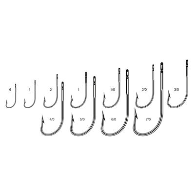 VMC 8255S O'Shaughnessy Stainless Steel Hook - Einzelhaken, Haken, Meereshaken 
