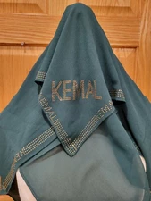 Women's KEMAL 36"x32" Head Wrap Chiffon Scarf Hijab ~ Dark Green 