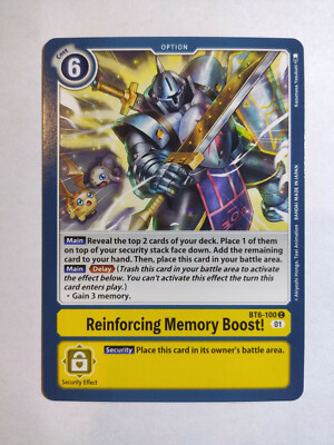 Reinforcing Memory Boost! BT6-100 Digimon Card Game