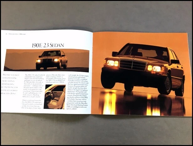 1986 Mercedes Benz Brochure Catalog 190E 2.3-16 300D 420SEL 560SEL 560SL 560SEC - Image 2 of 4