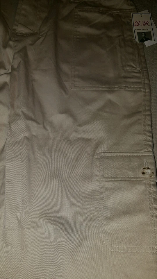 Pantalones cortos capri para mujer Robert Rodriguez Stone Kahki talla 10 nuevos con etiquetas Foto 3 de 4