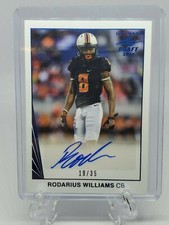 Rodarius Williams, 2021 Leaf  Ultimate ROOKIE AUTO Card #BA-RW2, /35, Giants