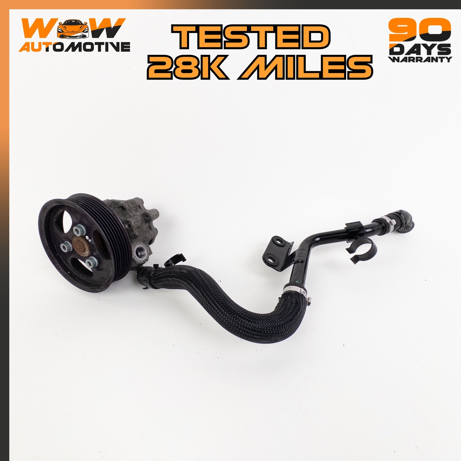 04-13 BENTLEY CONTINENTAL GTC GT POWER STEERING PUMP POLY V BELT PULLEY OEM