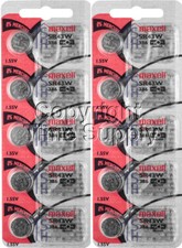 Maxell 386 SR43W SR43 V386 D386 260 H Watch Battery 10 PC