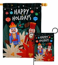 Holidays Nutcracker Garden Flag Christmas Winter Decorative Yard House Banner