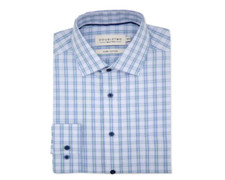 Double Two Mens Formal Long Sleeves Check Patterned Shirt