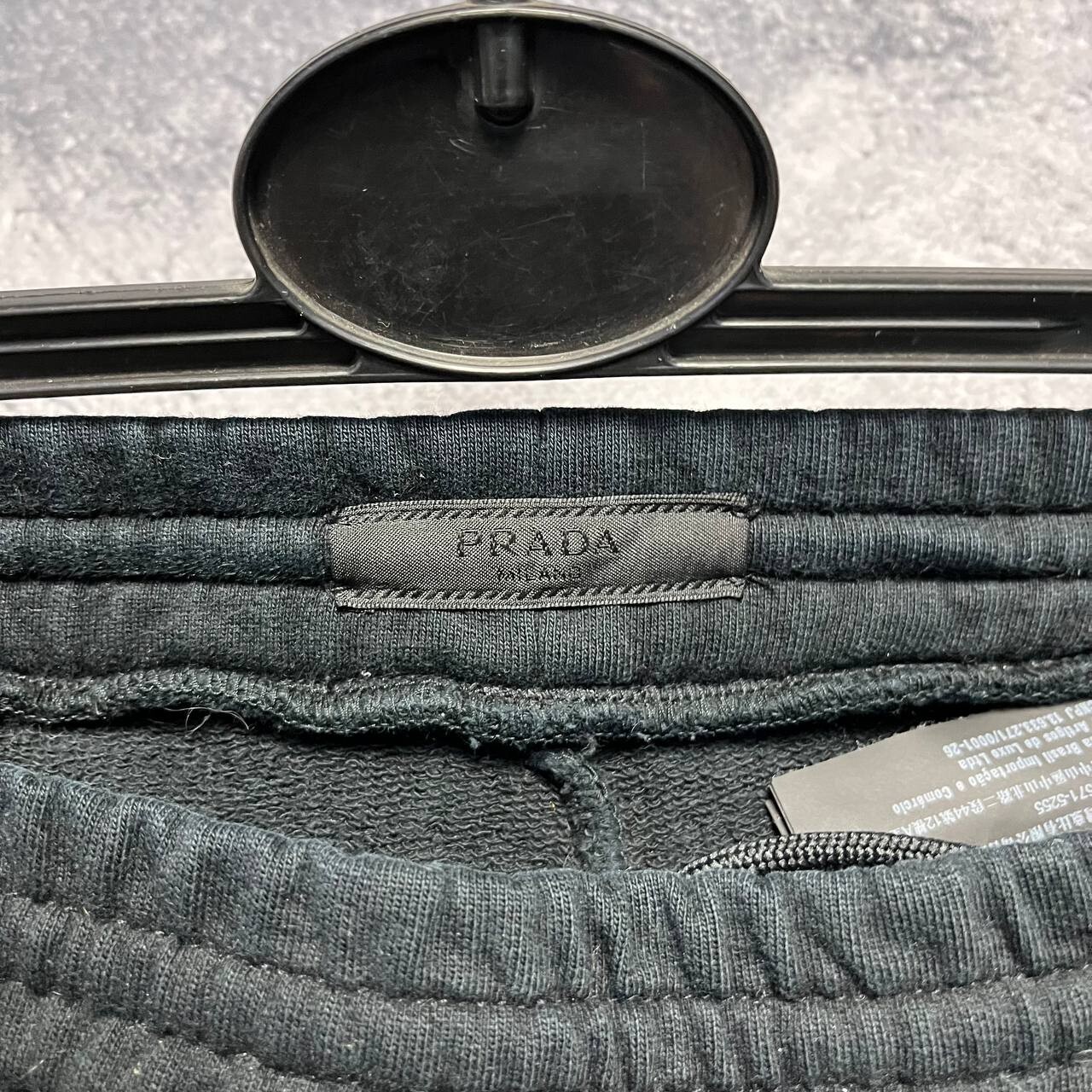Prada Black Tab Sweatpants Joggers Men's Size XS Black image 7