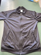 ADIDAS Women  s Med Black/Black 3-Stripe Dazzle Track Jacket Warm Up DZ7656