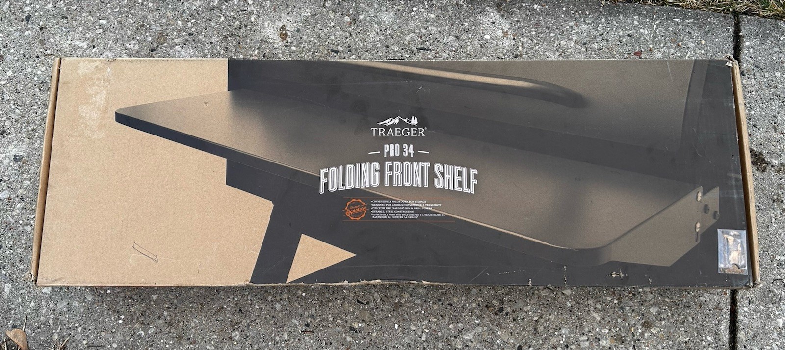 Traeger Steel Front Folding Shelf (Brand New) Pro 34 Pellet Grill Smoker BAC363