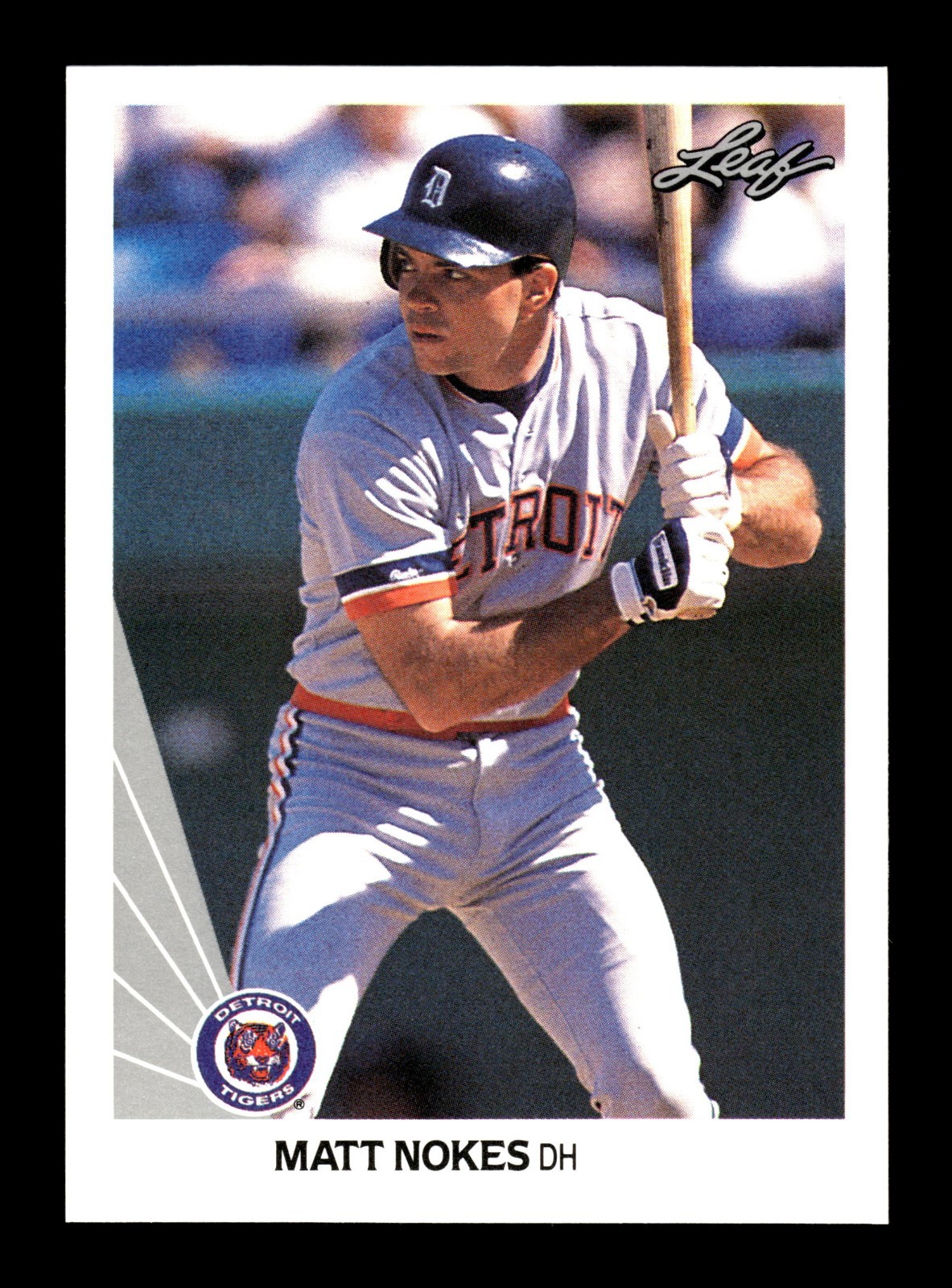MATT NOKES ⚾ 1990 Leaf Baseball #192 Detroit Tigers