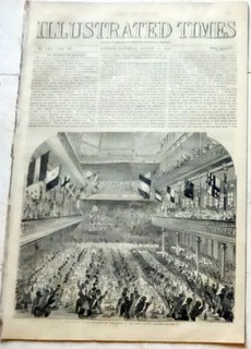 ILLUSTRATED TIMES 1856 No 70 CRIMEAN WAR FLORENCE NIGHTINGALE: BOURNEMOUTH BEACH