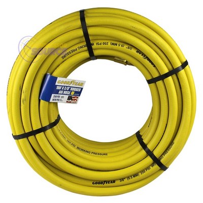 Goodyear Rubber Air Hose 100' ft. x 3/8'' in. 250 PSI Air Compressor Hose 12752
