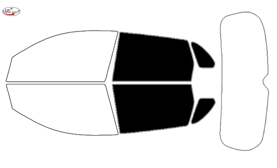Kit de película de tinte de ventana de 2 capas precortada personalizada computarizada para RVR Mitsubishi 2011-24 Foto 3 de 4