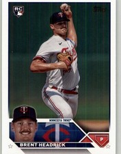 2023 Topps Update Brent Headrick Rookie #US54 RC Minnesota Twins