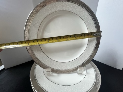 8 Noritake Odessa Platin Akzent Teller 4875, 8 1/4" NEUWERTIG - Bild 3 von 6