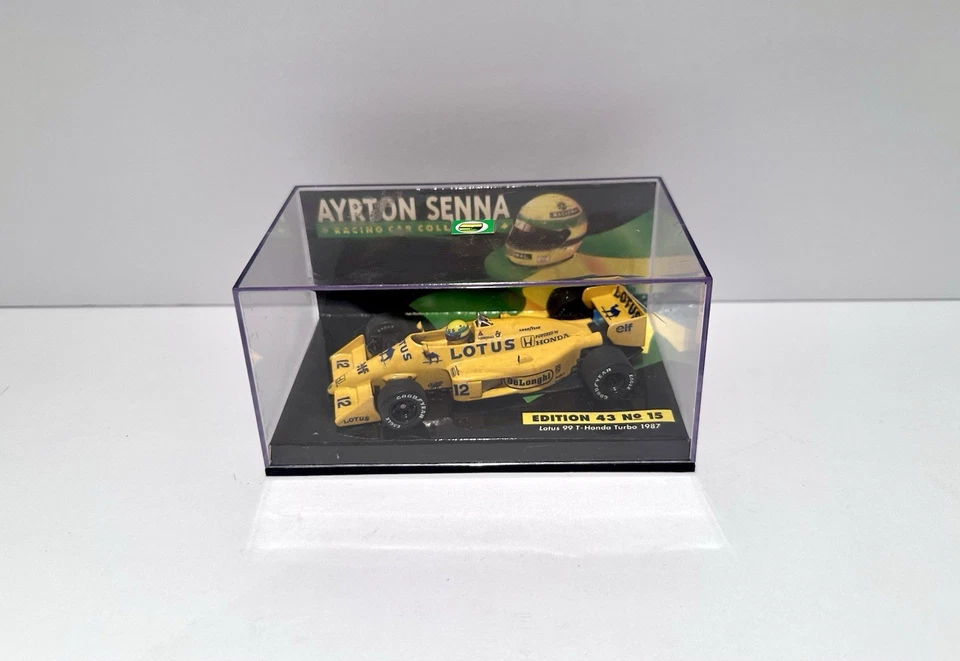 Minichamps Ayrton Senna Lotus Honda 99T Camel Livery 1987 F1 Model Car 1/43 - Image 2 of 4