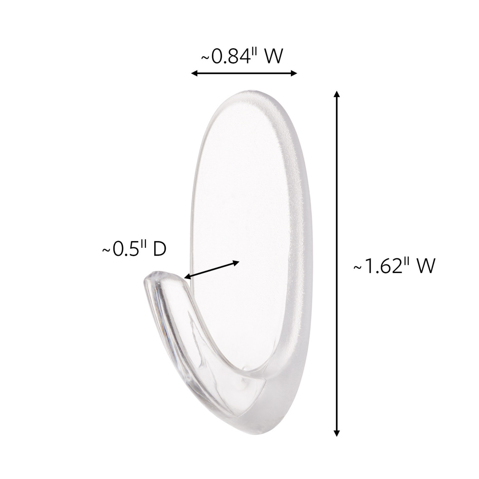 Command Small Clear Hooks [Removable]: 2-pack (Clear)